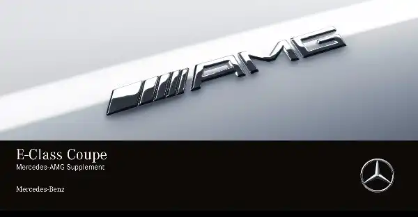 Mercedes-бенз E-Class Coupe AMG 2019 MY. Owner&#39;s Manual