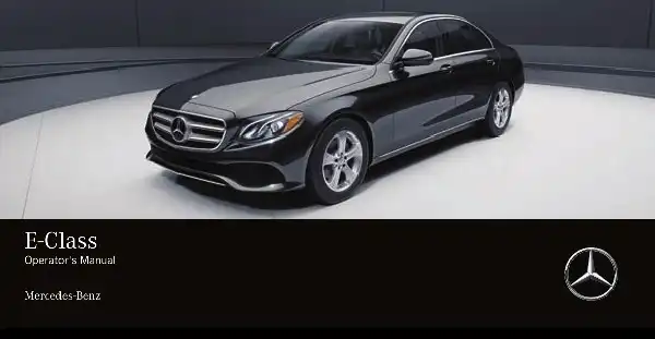 Mercedes-Benz E-Class Sedan 2017 MY. Owner&#39;s Manual