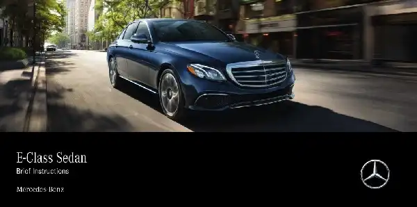 Mercedes-бенз E-Class Sedan 2020 MY. Quick Start Guide