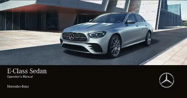 Mercedes-бенз E-Class Sedan AMG 2021 MY. Owner&#39;s Manual