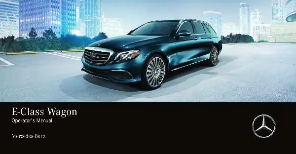 Mercedes-бенз E-Class Wagon 2020 MY. Owner&#39;s Manual