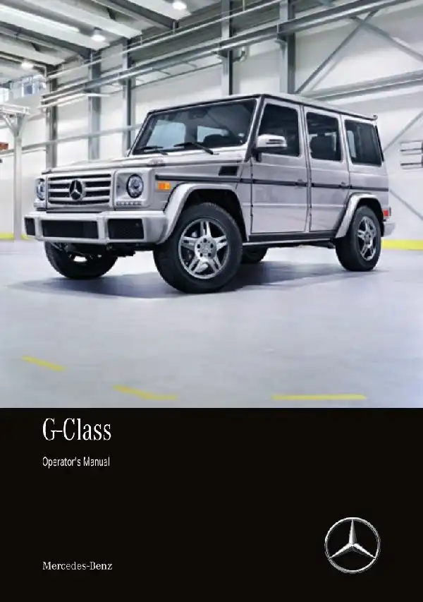 Mercedes-Benz G-Class 2018 MY. Owner&#39;s Manual