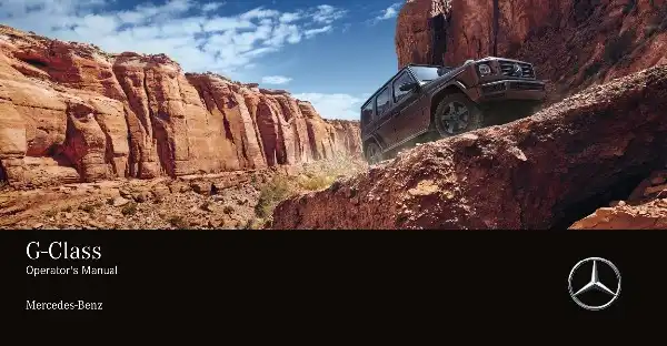 Mercedes-бенз G-Class 2020 MY. Owner&#39;s Manual