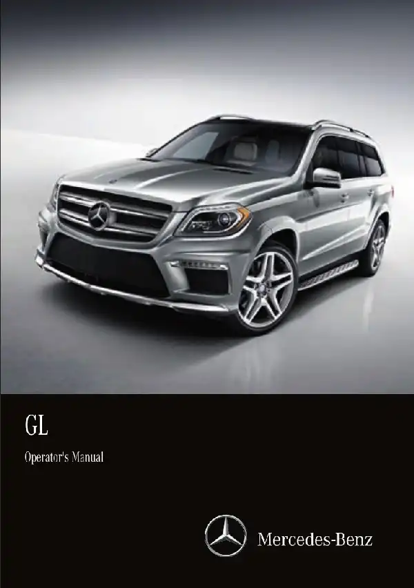 Mercedes-бенз GL 2015 MY. Owner&#39;s Manual