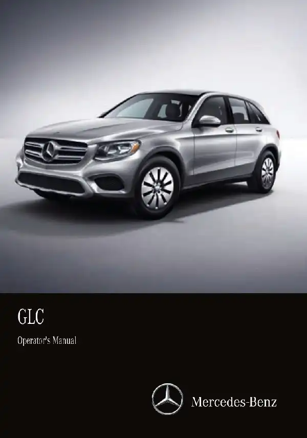 Mercedes-бенз GLC SUV 2016 MY. Owner&#39;s Manual