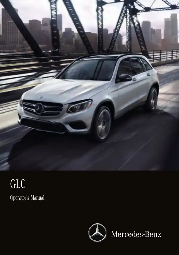 Mercedes-бенз GLC SUV 2017 MY. Owner&#39;s Manual