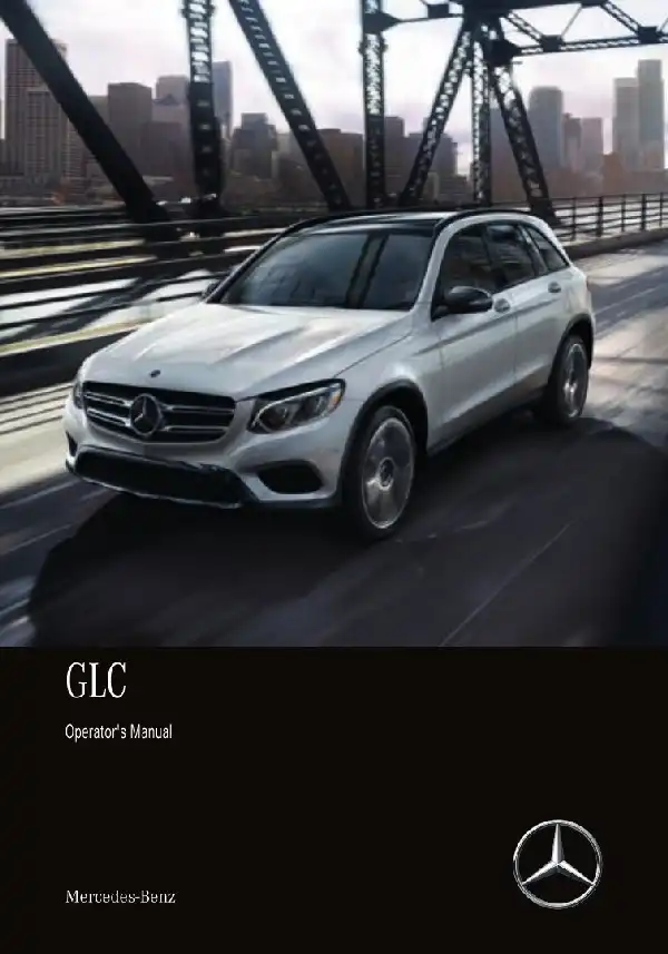 Mercedes-бенз GLC SUV 2018 MY. Owner&#39;s Manual