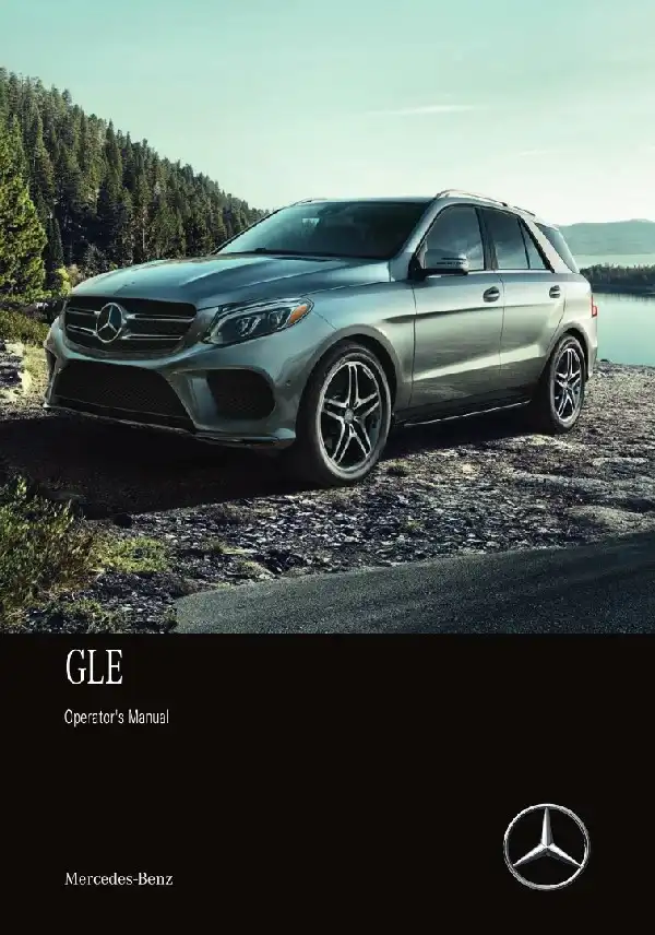 Mercedes-бенз GLE SUV 2019 MY. Owner&#39;s Manual
