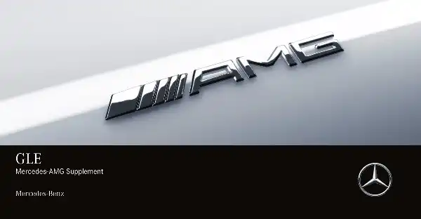 Mercedes-бенз GLE SUV AMG 2020 MY. Owner&#39;s Manual