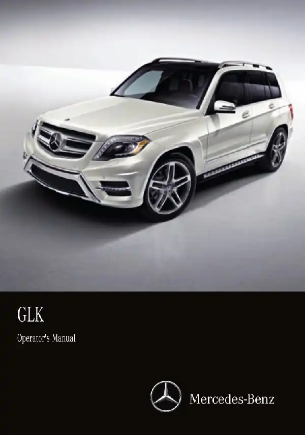 Mercedes-бенз GLK SUV 2015 MY. Owner&#39;s Manual