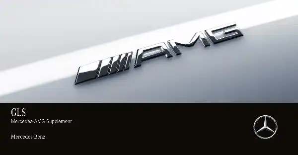 Mercedes-бенз GLS SUV AMG 2022 MY. Owner&#39;s Manual