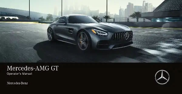 Mercedes-бенз GT Coupe AMG 2022 MY. Owner&#39;s Manual