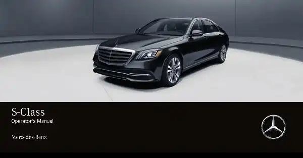 Mercedes-Benz S-Class Sedan 2018 MY. Owner&#39;s Manual