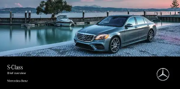 Mercedes-Benz S-Class Sedan 2019 MY. Quick Start Guide