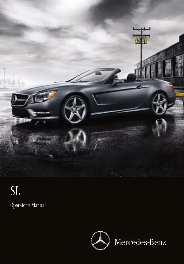 Mercedes-Benz SL Roadster 2015 MY. Owner&#39;s Manual