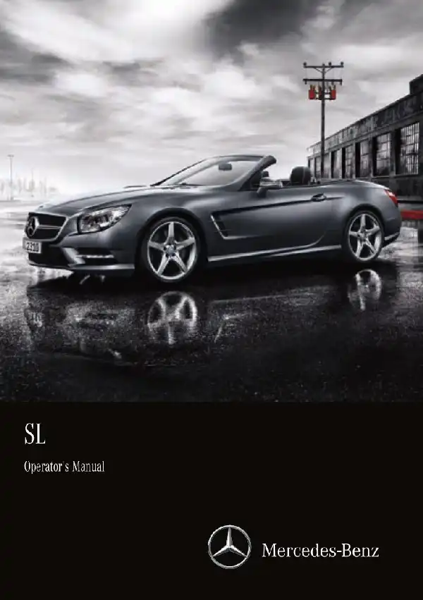 Mercedes-Benz SL Roadster 2016 MY. Owner&#39;s Manual