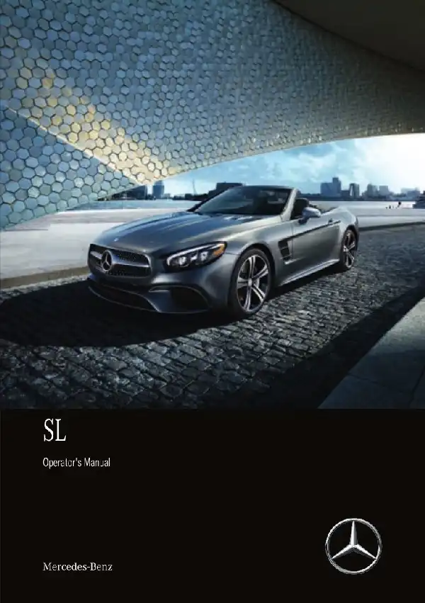 Mercedes-Benz SL Roadster 2018 MY. Owner&#39;s Manual