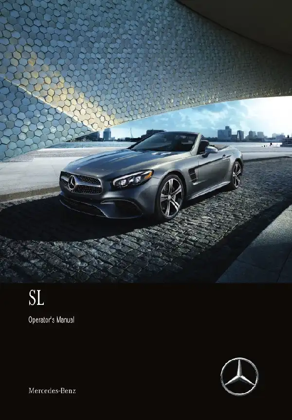 Mercedes-бенз SL Roadster 2020 MY. Owner&#39;s Manual