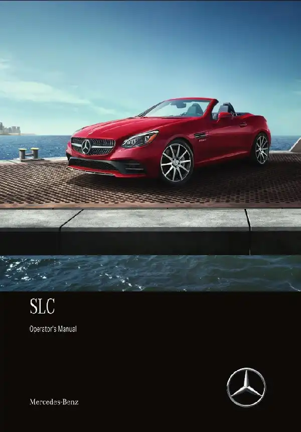 Mercedes-бенз SLC Roadster 2020 MY. Owner&#39;s Manual