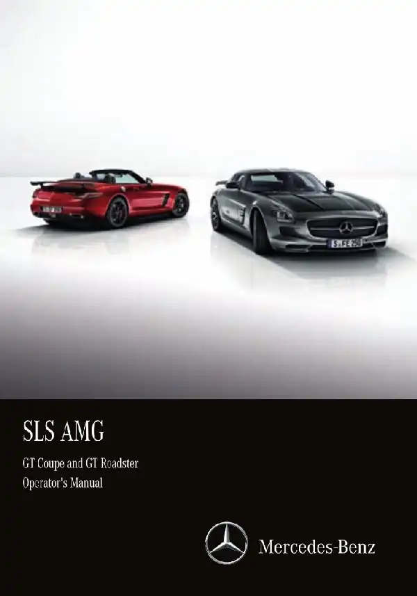 Mercedes-бенз SLS 2015 MY. Owner&#39;s Manual