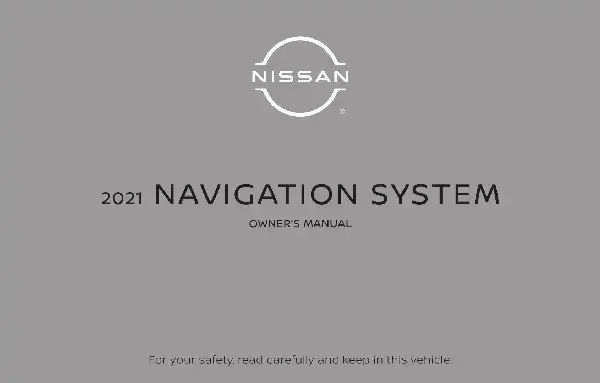 Nissan Frontier 2021 MY. Navigation System