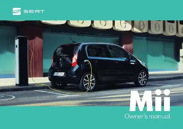 Seat Mii electric 2021 MY. Owner&#39;s Manual
