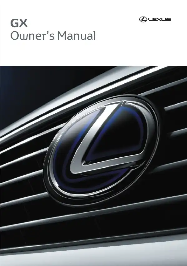 Lexus GX 2021 року. Керівництво з експлуатації