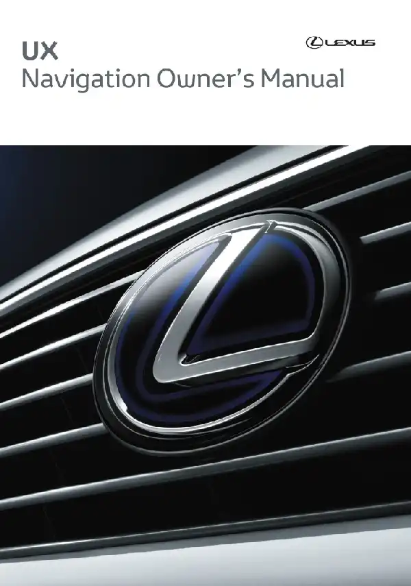 Lexus UX 2021 року. Керівництво з навігації