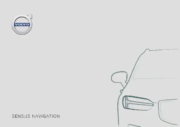 Volvo 2019 року. Керівництво з експлуатації Sensus Navigation
