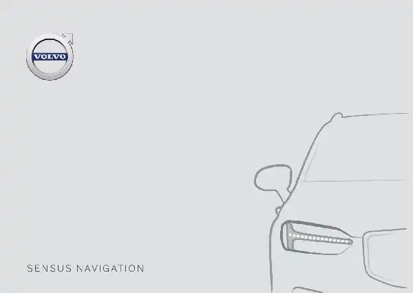 Volvo 2020 року. Керівництво з експлуатації Sensus Navigation