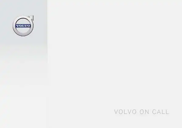 Volvo S60 2017 року ранній. Керівництво з експлуатації Volvo on Call (VOC)