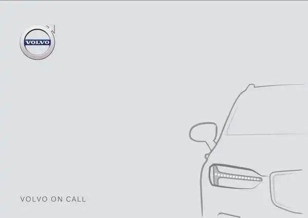 Volvo S60 2020 року пізній. Керівництво з експлуатації Volvo on Call (VOC)