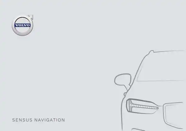 Volvo S60 2020 року ранній. Керівництво з експлуатації Sensus Navigation