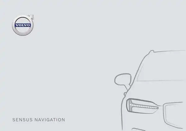 Volvo S60 Twin Engine 2020 року ранній. Керівництво з експлуатації Sensus Navigation