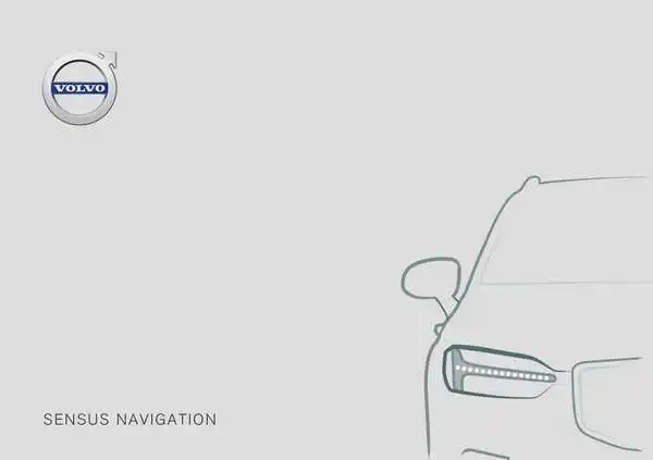 Volvo S90 2019 року ранній. Керівництво з експлуатації Sensus Navigation