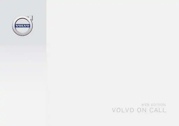 Volvo V40 Cross Country 2016 року пізній. Керівництво з експлуатації Volvo on Call (VOC)