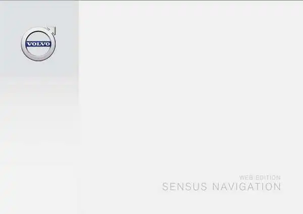 Volvo V60 2016 року пізній. Керівництво з експлуатації Sensus Navigation