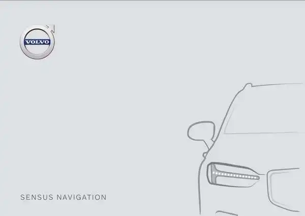 Volvo V60 2020 року ранній. Керівництво з експлуатації Sensus Navigation