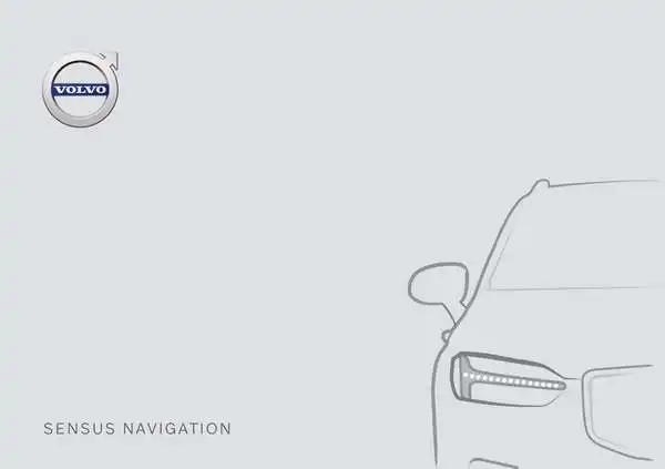 Volvo V60 Twin Engine 2020 пізній. Керівництво з експлуатації Sensus Navigation