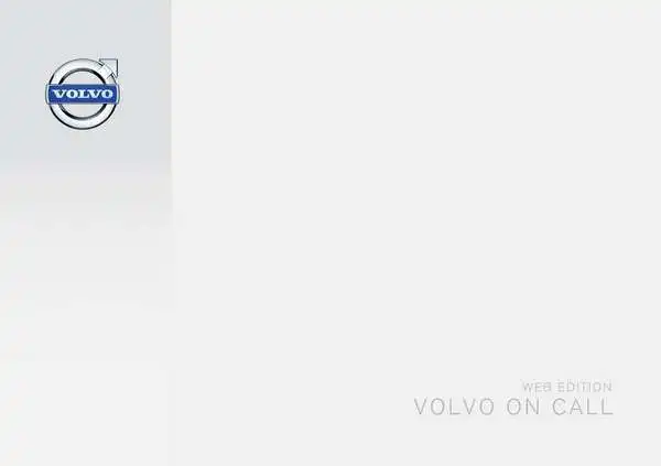 Volvo V70 2015 року ранній. Керівництво з експлуатації Volvo on Call (VOC)