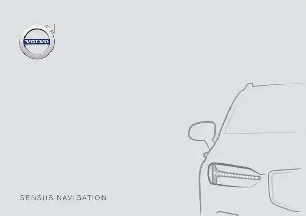 Volvo XC90 Twin Engine 2020 пізній. Керівництво з експлуатації Sensus Navigation