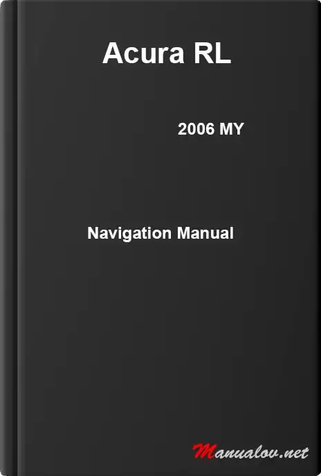Acura RL 2006 MY. Navigation Manual