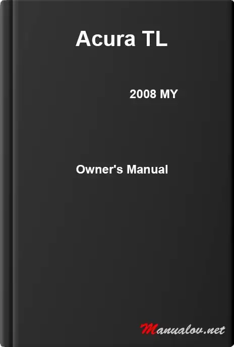 Acura TL 2008 MY. Owner&#39;s Manual