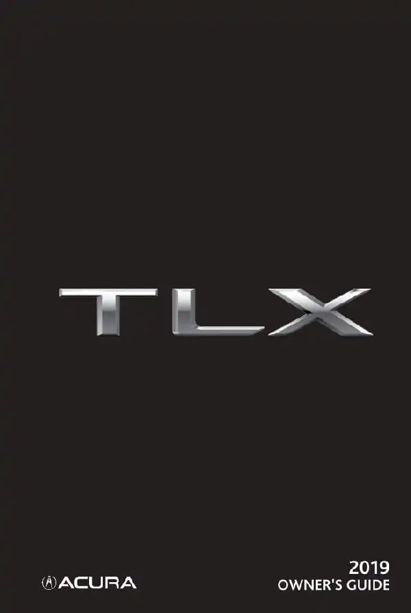 Acura TLX 2019 MY. Owner&#39;s Manual