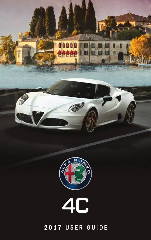 Alfa Romeo 4C Coupe 2017 MY. User Guide