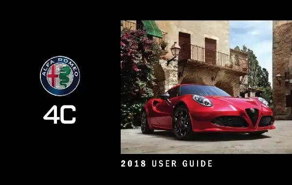Alfa Romeo 4C Coupe 2018 MY. User Guide