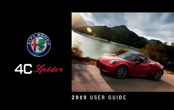 Alfa Romeo 4C Spider 2019 MY. User Guide