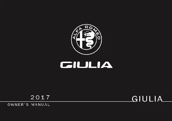 Alfa Romeo Giulia 2017 MY. Owner&#39;s Manual