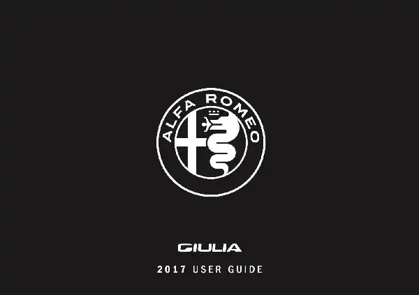 Alfa Romeo Giulia 2017 MY. User Guide