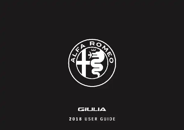Alfa Romeo Giulia 2018 MY. User Guide